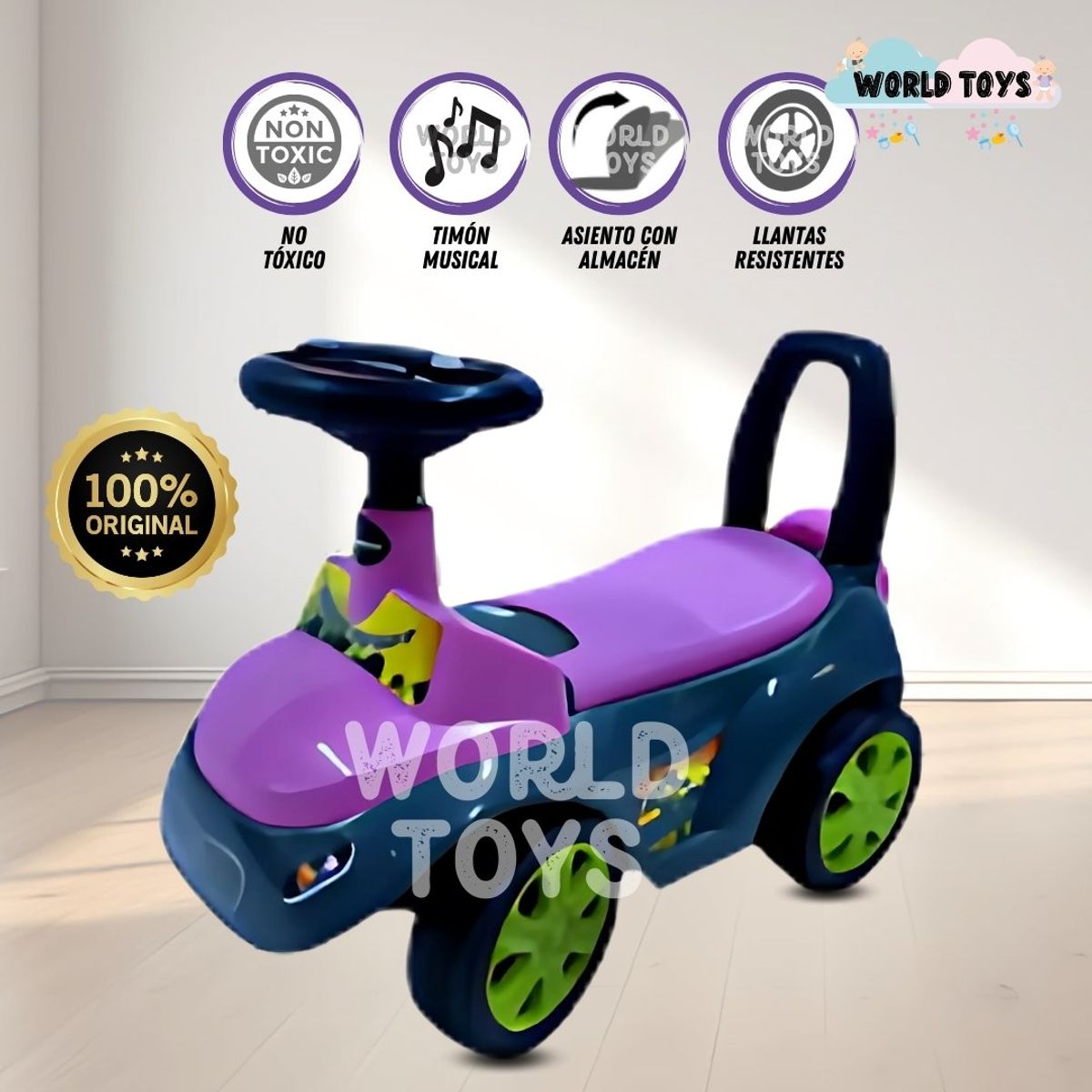 JEEP - Correpasillo Buggy «DINO II» Lila