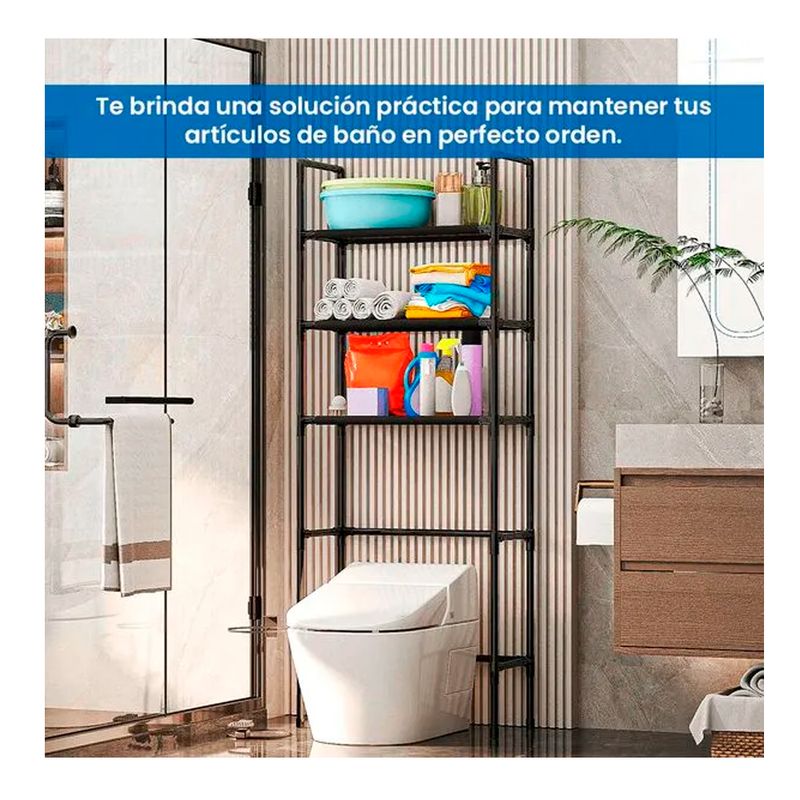 GENERICO - Estante baño 3 Niveles Rack Multiuso Soporte