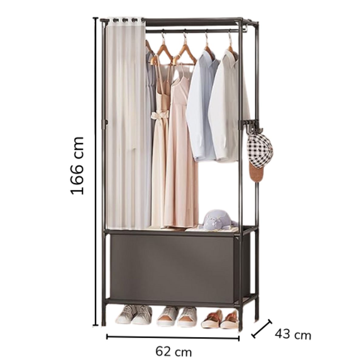 INSPIRA MARKET - Perchero Colgador de Ropa Estante Organizador