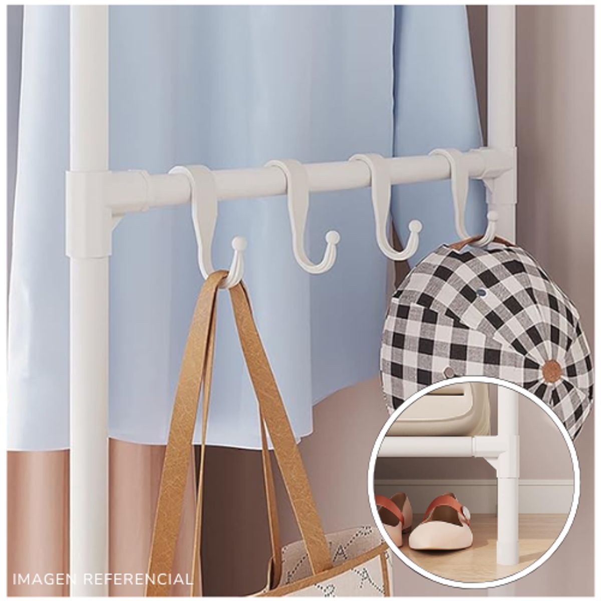 INSPIRA MARKET - Perchero Colgador de Ropa Estante Organizador