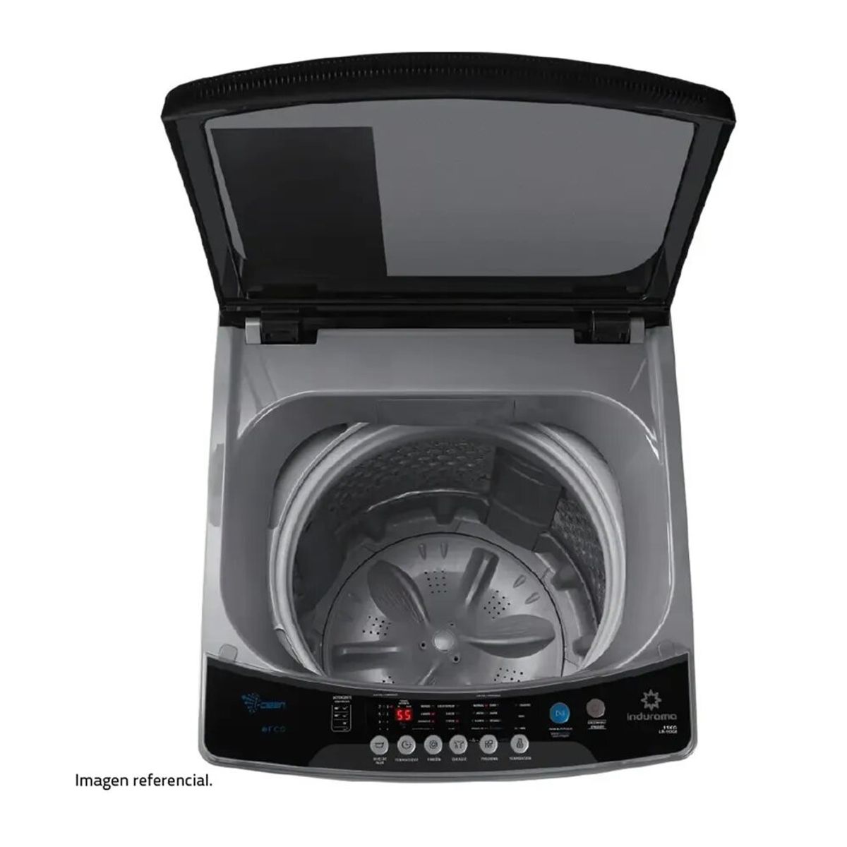 INDURAMA - Lavadora Automática INDURAMA LRI-11DGR 11 Kg Gris Oscuro
