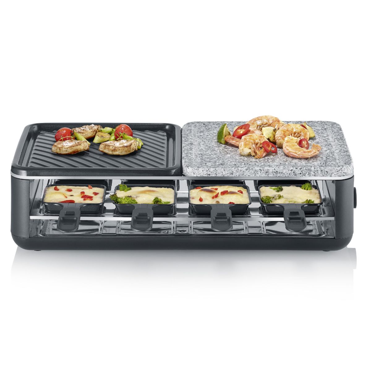 SEVERIN - Parrilla Raclette Grill con Piedra Natural
