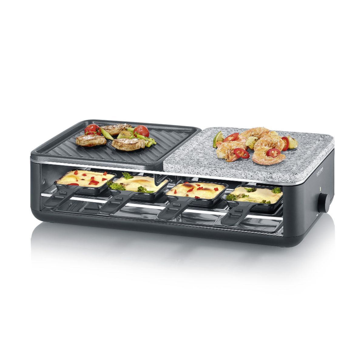 SEVERIN - Parrilla Raclette Grill con Piedra Natural
