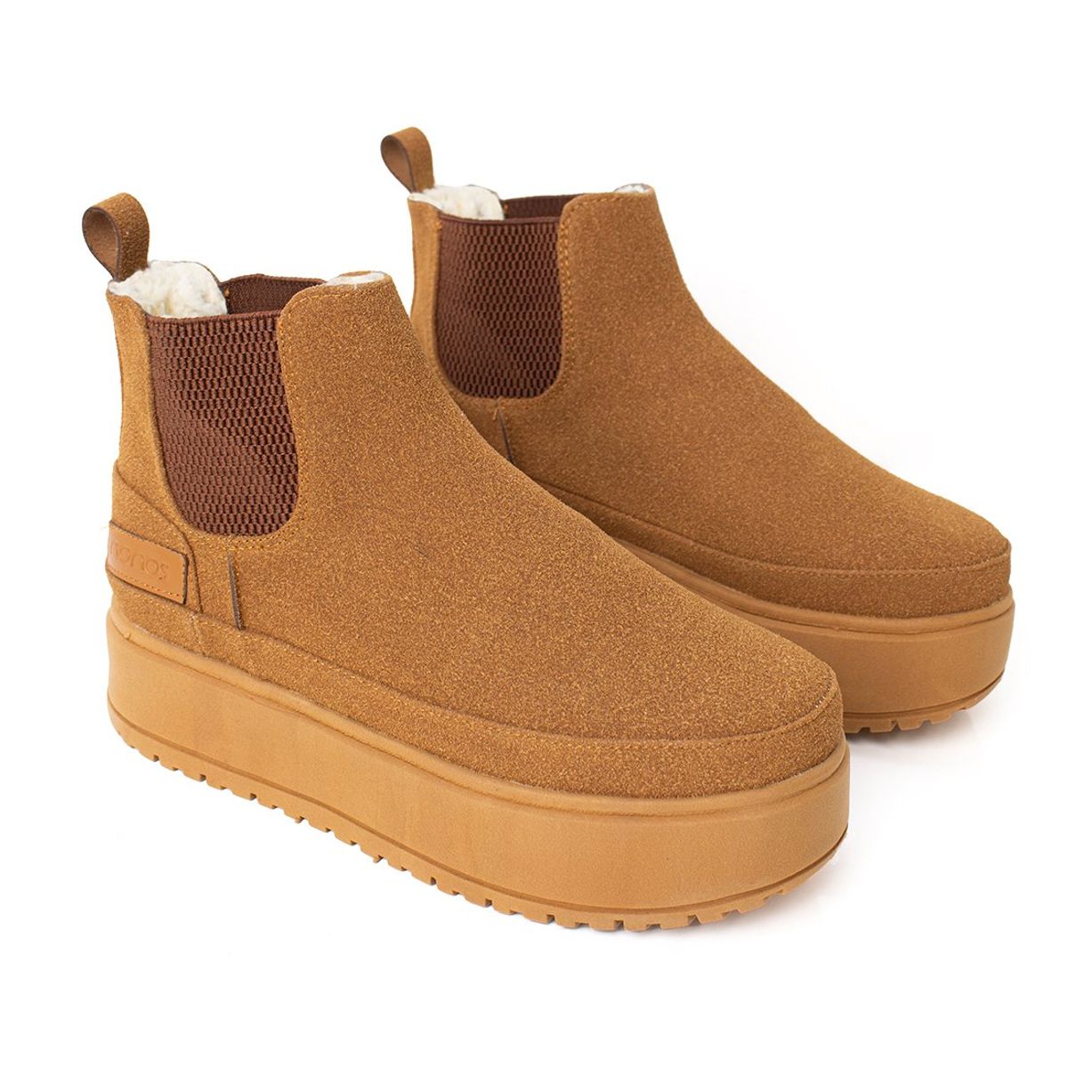 NONOS - PantuBotas Plataforma Mujer Nonos SC9 Camel