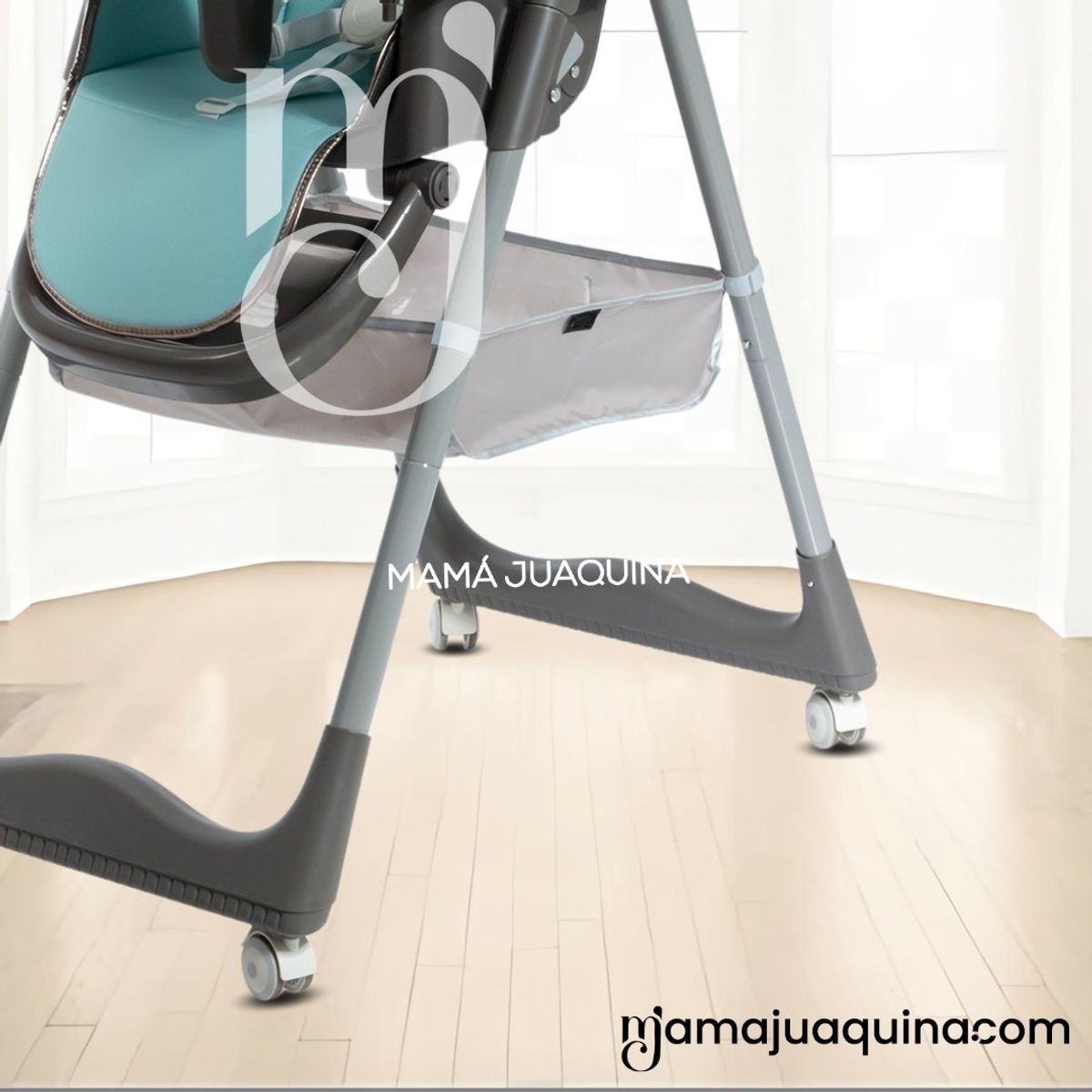 BABY - Silla de Comer Plegable «ALAI» Light Blue