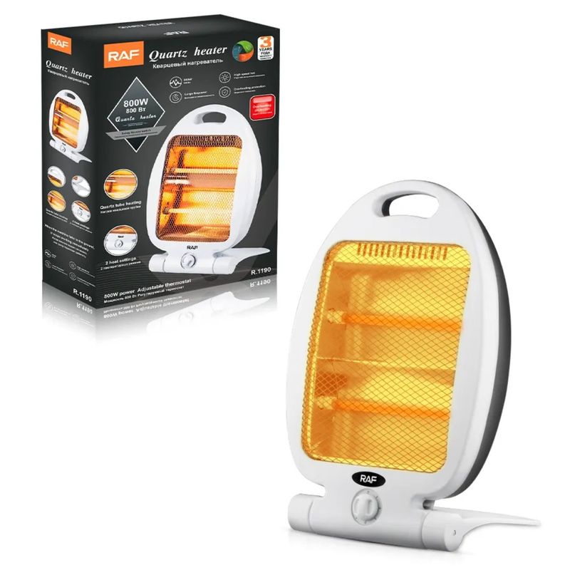 RAFF - Calentador Eléctrico RAF 800W Silencioso con Protección Térmica