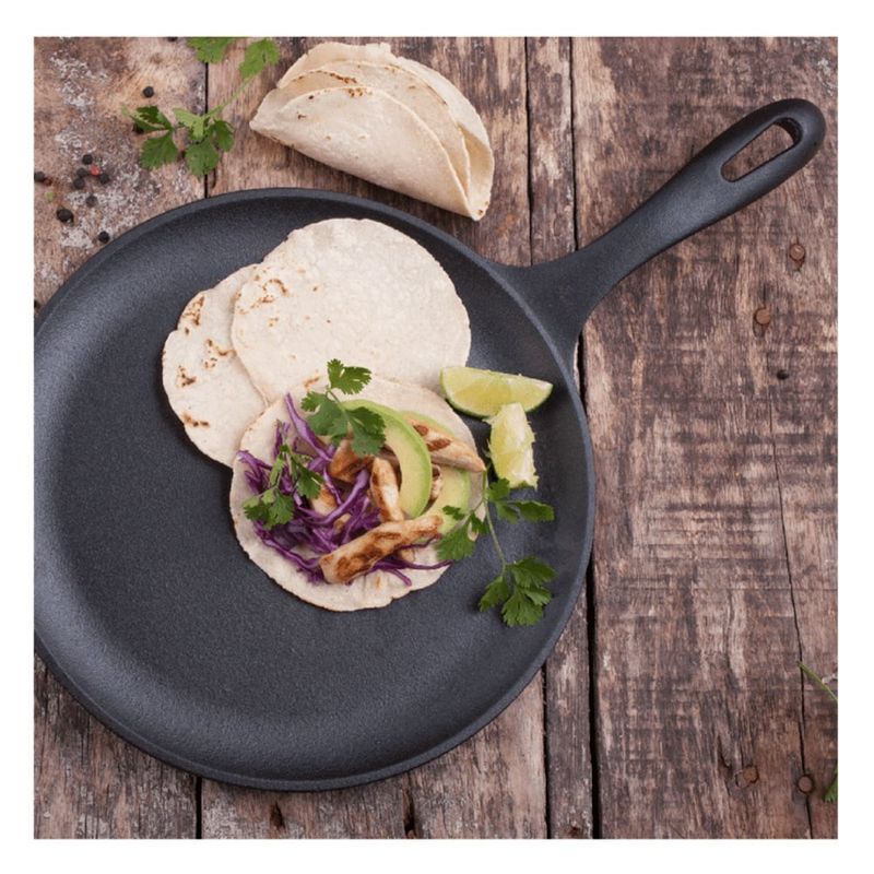 VICTORIA - SARTÉN COMAL VICTORIA DE HIERRO FUNDIDO 26 CM DIAMETRO PRECURADO