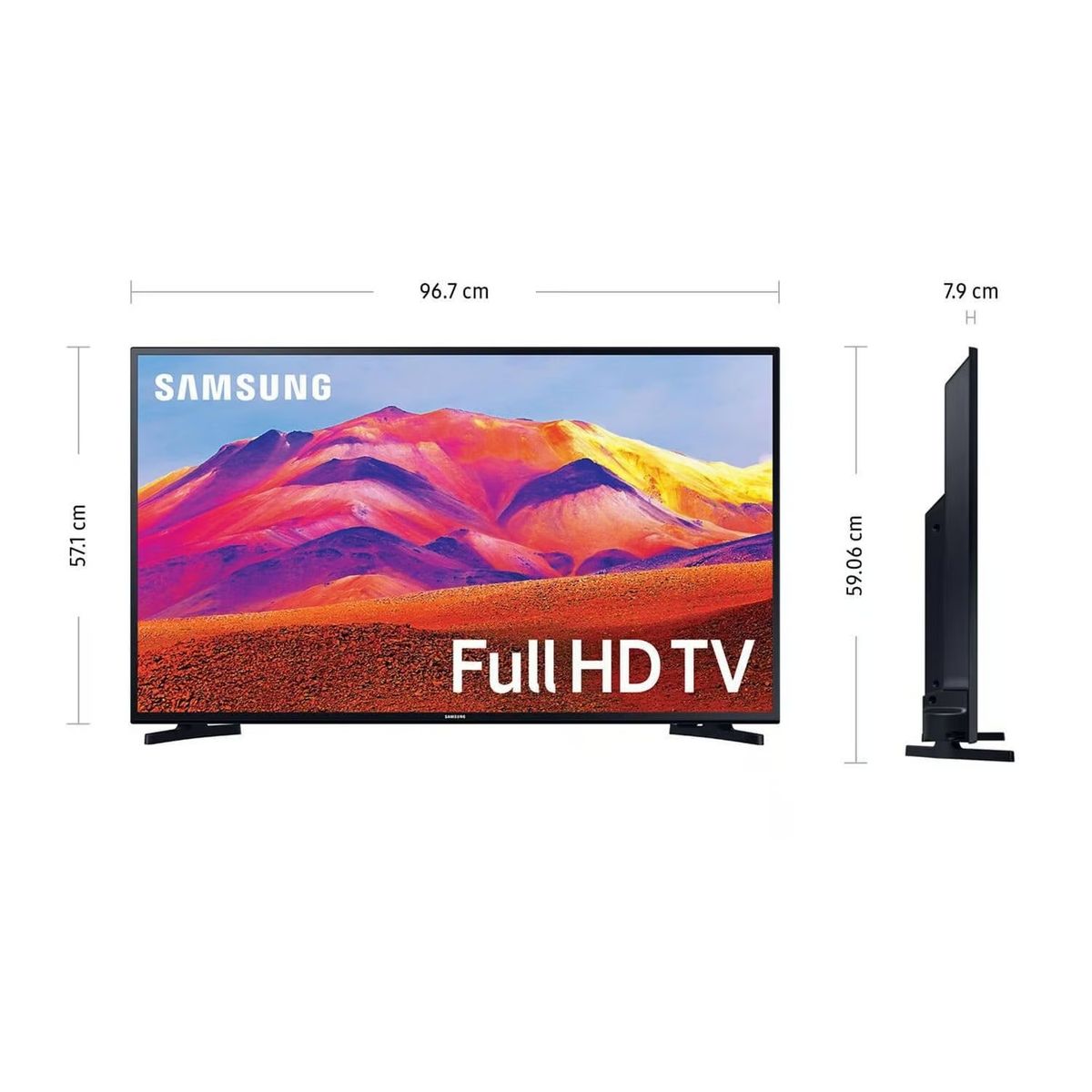 SAMSUNG - Televisor Samsung 43 FHD Smart TV  UN43T5202AGXPE