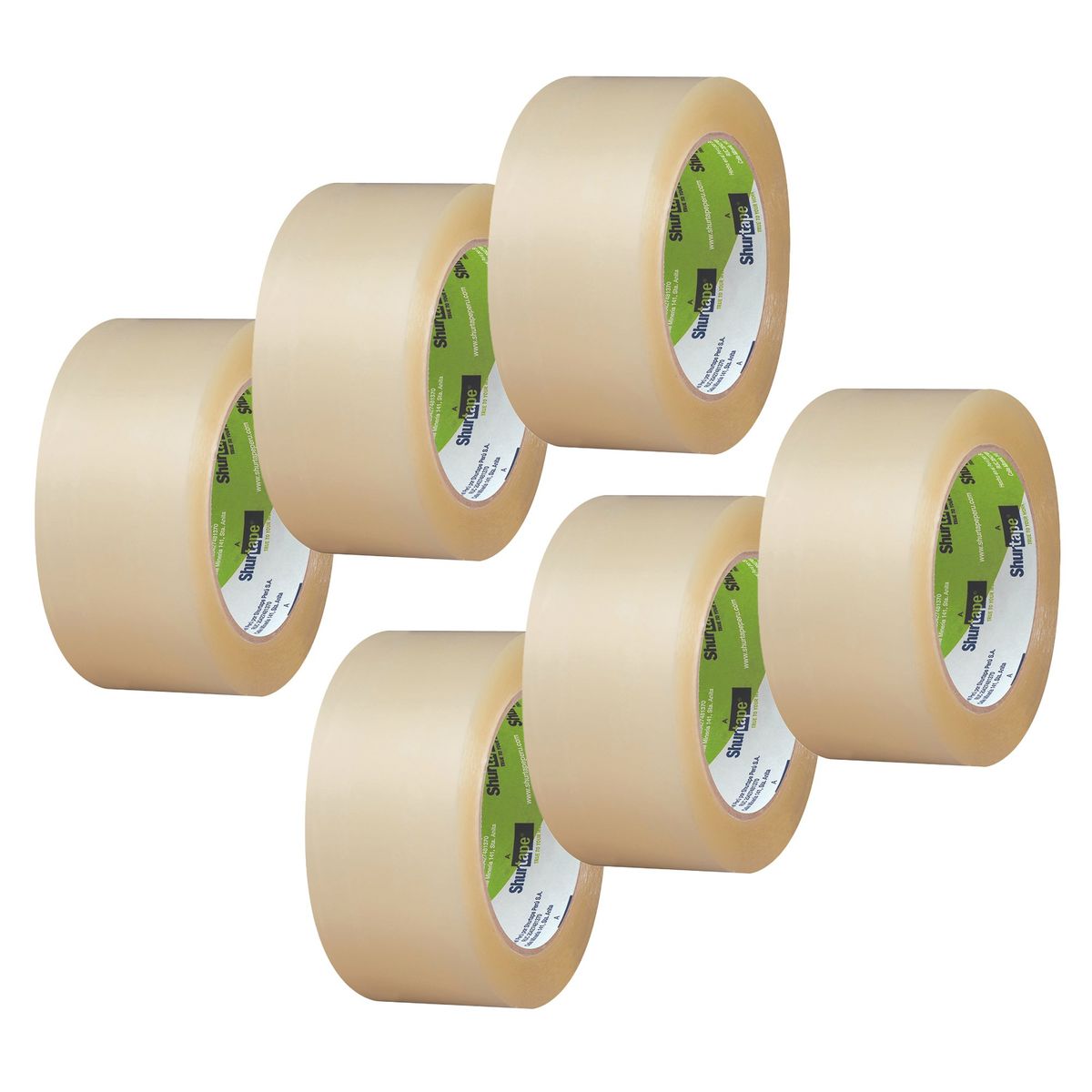 SHURTAPE - Cinta de Embalaje Transparente 48MM x 100M Pack x6