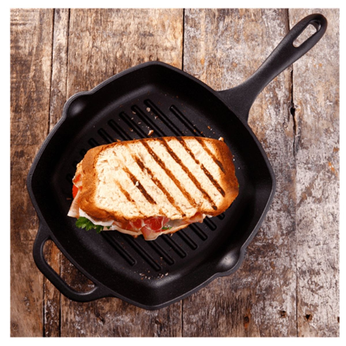 VICTORIA - SARTÉN VICTORIA DE HIERRO FUNDIDO 25 CM DIAMETRO PRECURADA