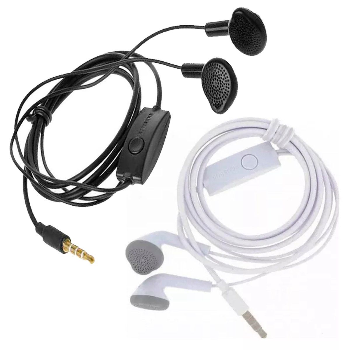SAMSUNG - 2pcs Audífono Samsung Bass Blanco Negro