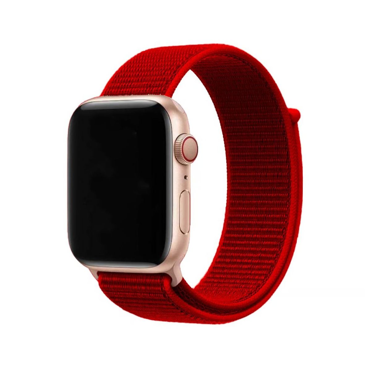 GENERICO - CORREA NYLON PARA SMARTWATCH 20MM ROJO