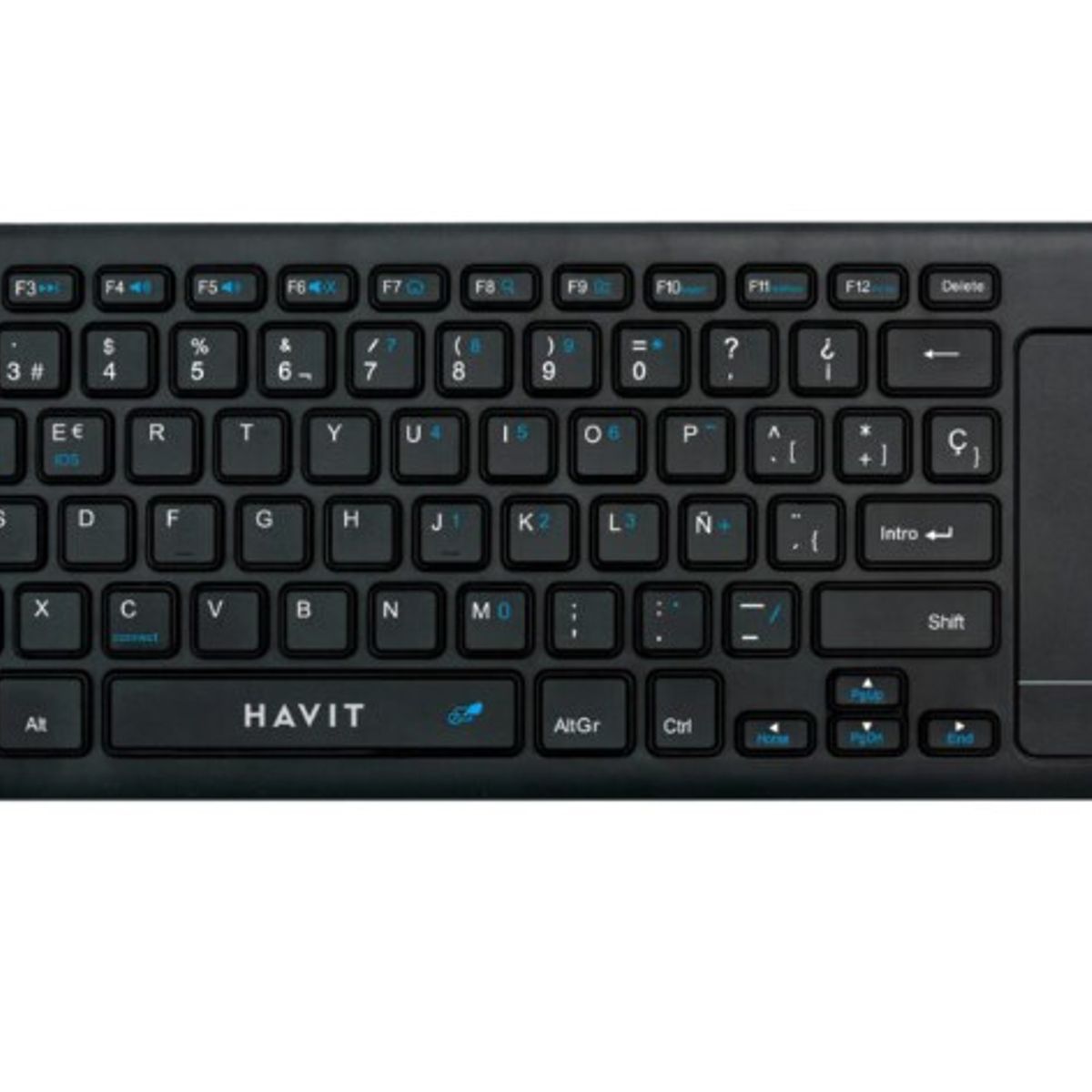 HAVIT - TECLADO CON PAD MOUSE BLACK HAVIT KB234WB-SP