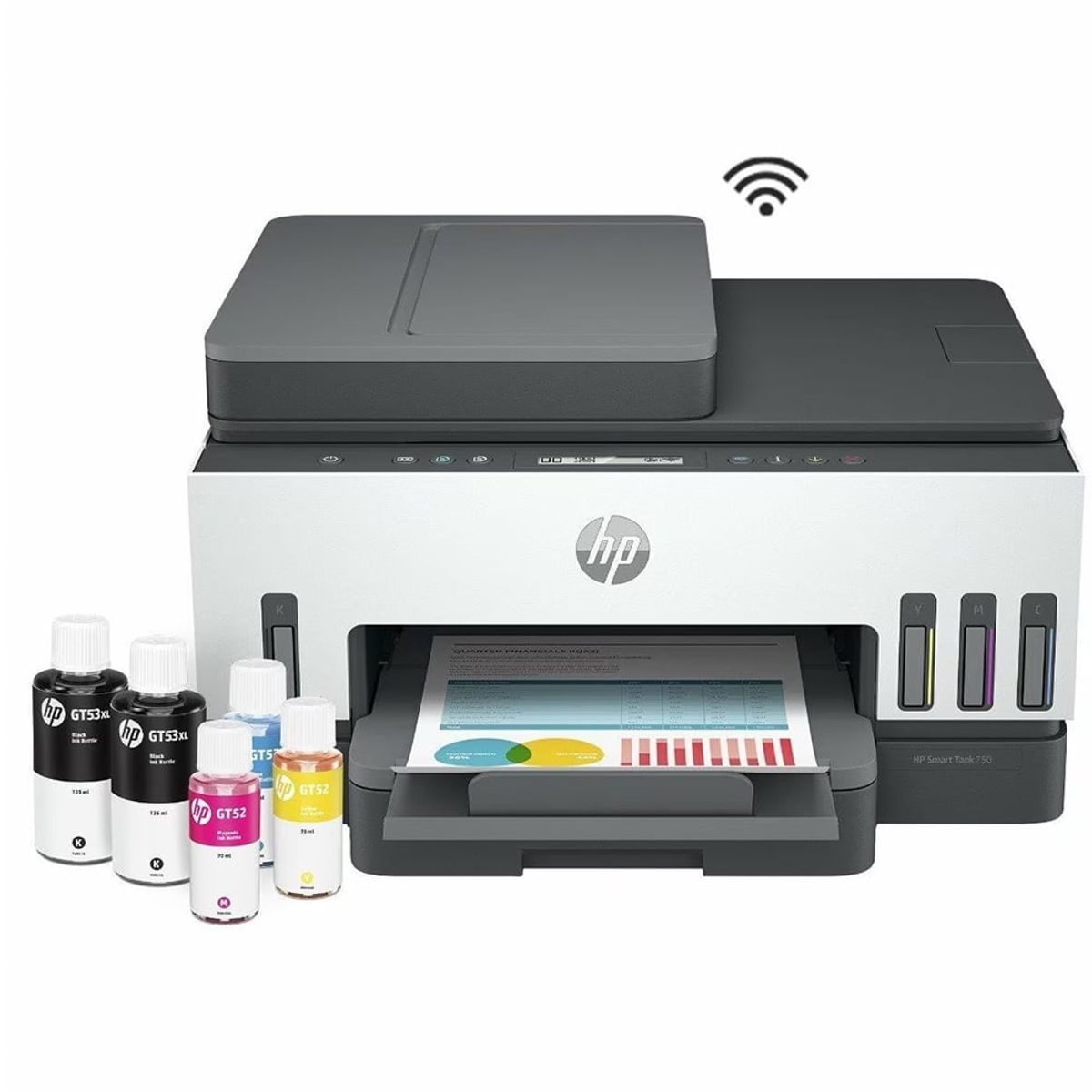 HP - IMPRESORA MULTIFUNCIONAL HP SMART TANK 750 WIFI/BT/LAN