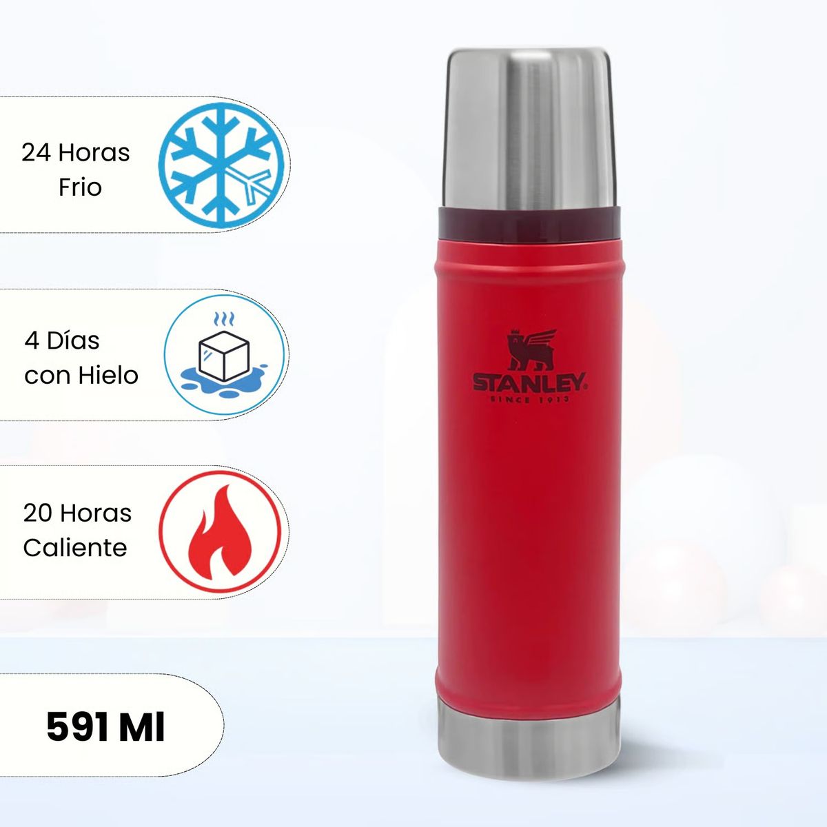 STANLEY - Termo de Bebida Stanley Classic Lava 591 Ml