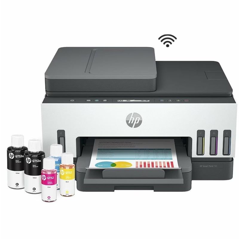 HP - IMPRESORA MULTIFUNCIONAL HP SMART TANK 750 WIFI/BT/LAN