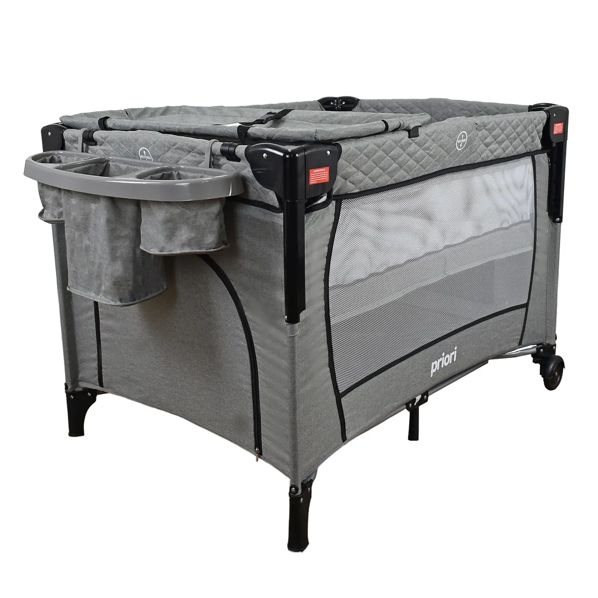 Priori - Cuna Corral Bebé Tipo Colecho Priori Pro-Max Gris