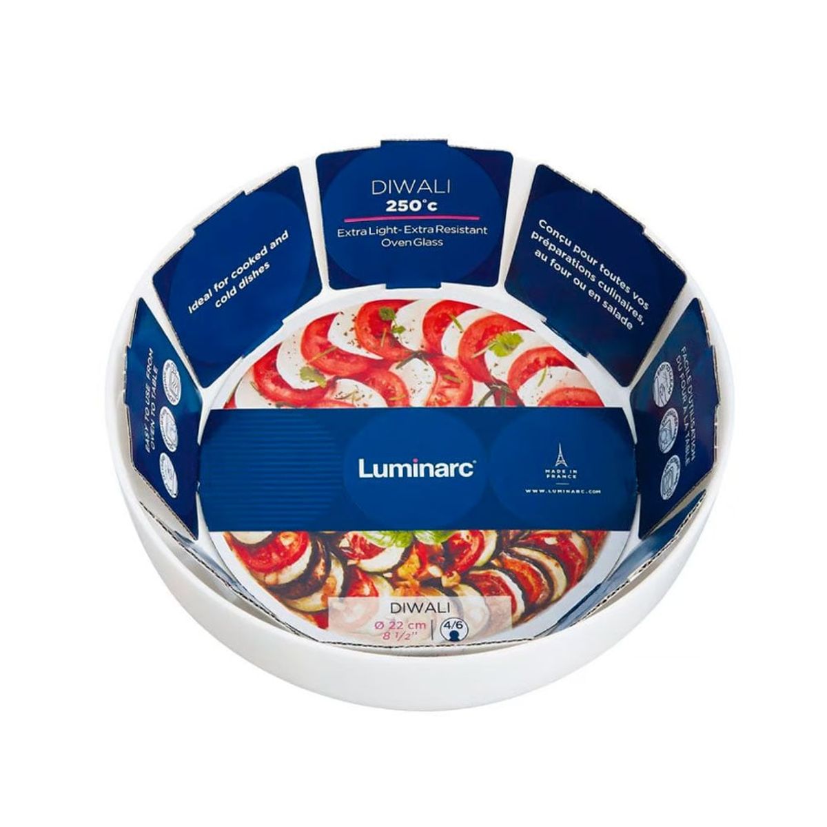 LUMINARC - Fuente redonda Luminarc 22cm Diwali 10207