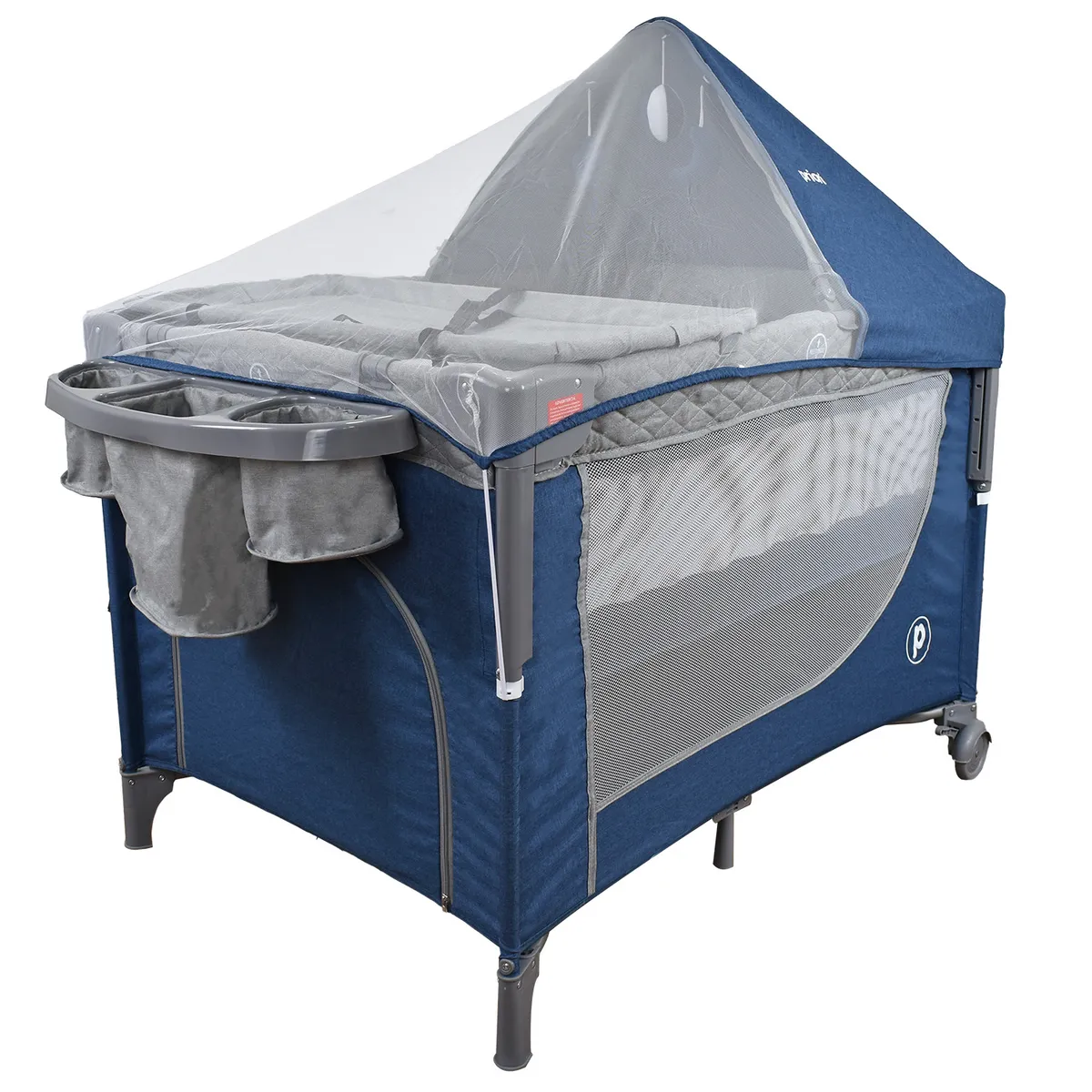 PRIORI - Cuna Corral Bebé Tipo Colecho Priori Pro-Max Azul