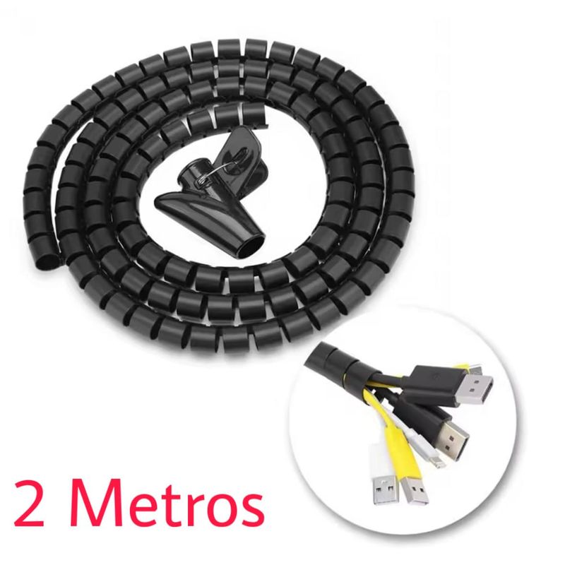 GENERICO - Organizador de Cables en Espiral TV y Ordenador