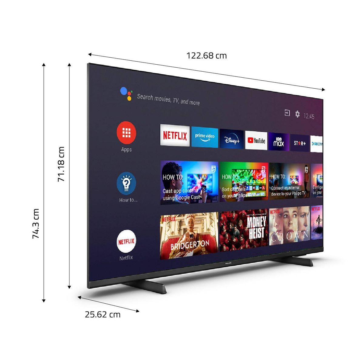 PHILIPS - Televisor PHILIPS LED 55 UHD 4K Smart Tv 55PUD7406