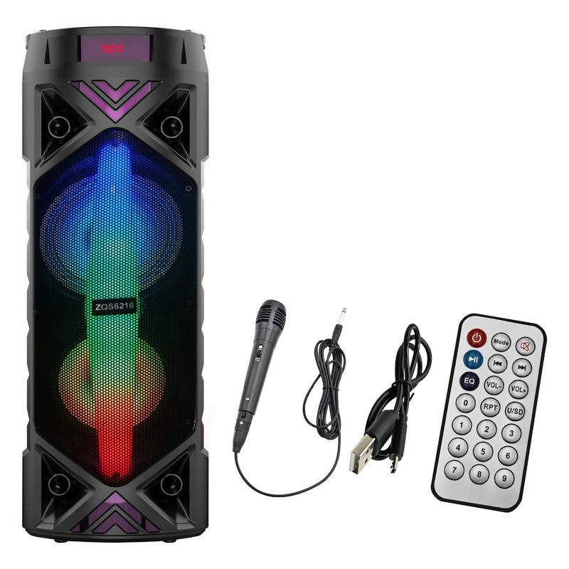 GENERICO - PARLANTE PORTATIL ZQS- 6216 15W * 2, 4500 MAH