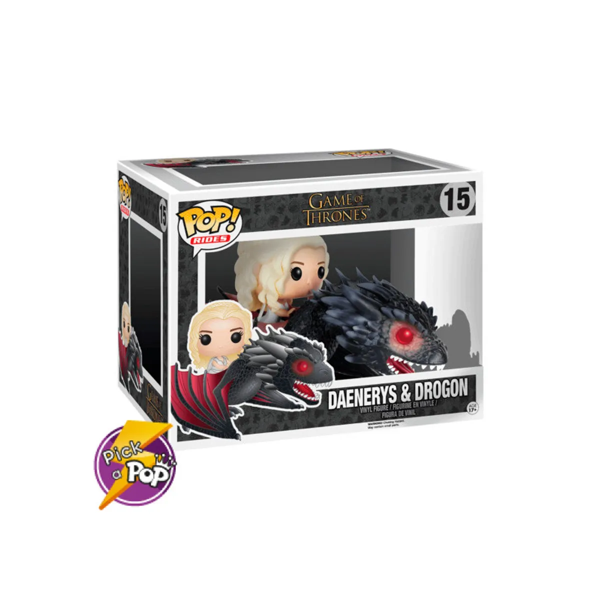 FUNKO - DAENERYS Y DROGON GAME OF THRONES 15 CAJA DAÑADA