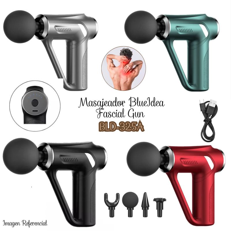 GENERICO - Masajeador BlueIdea Fascial Gun BLD-325