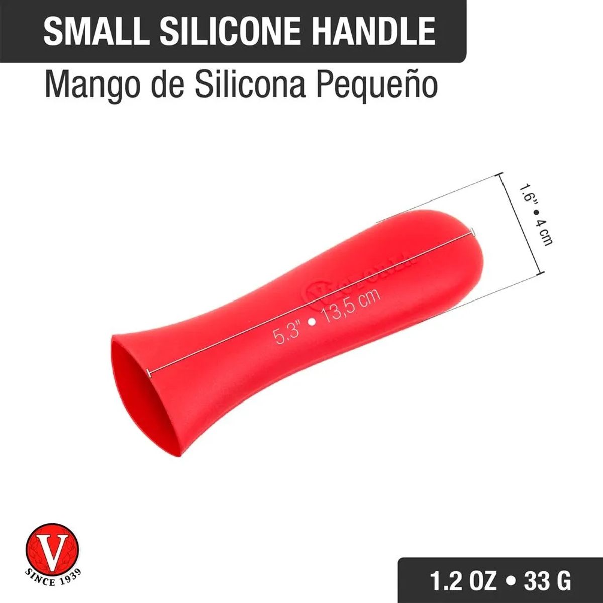 VICTORIA - MANGO DE SILICONA ROJO CHICO VICTORIA