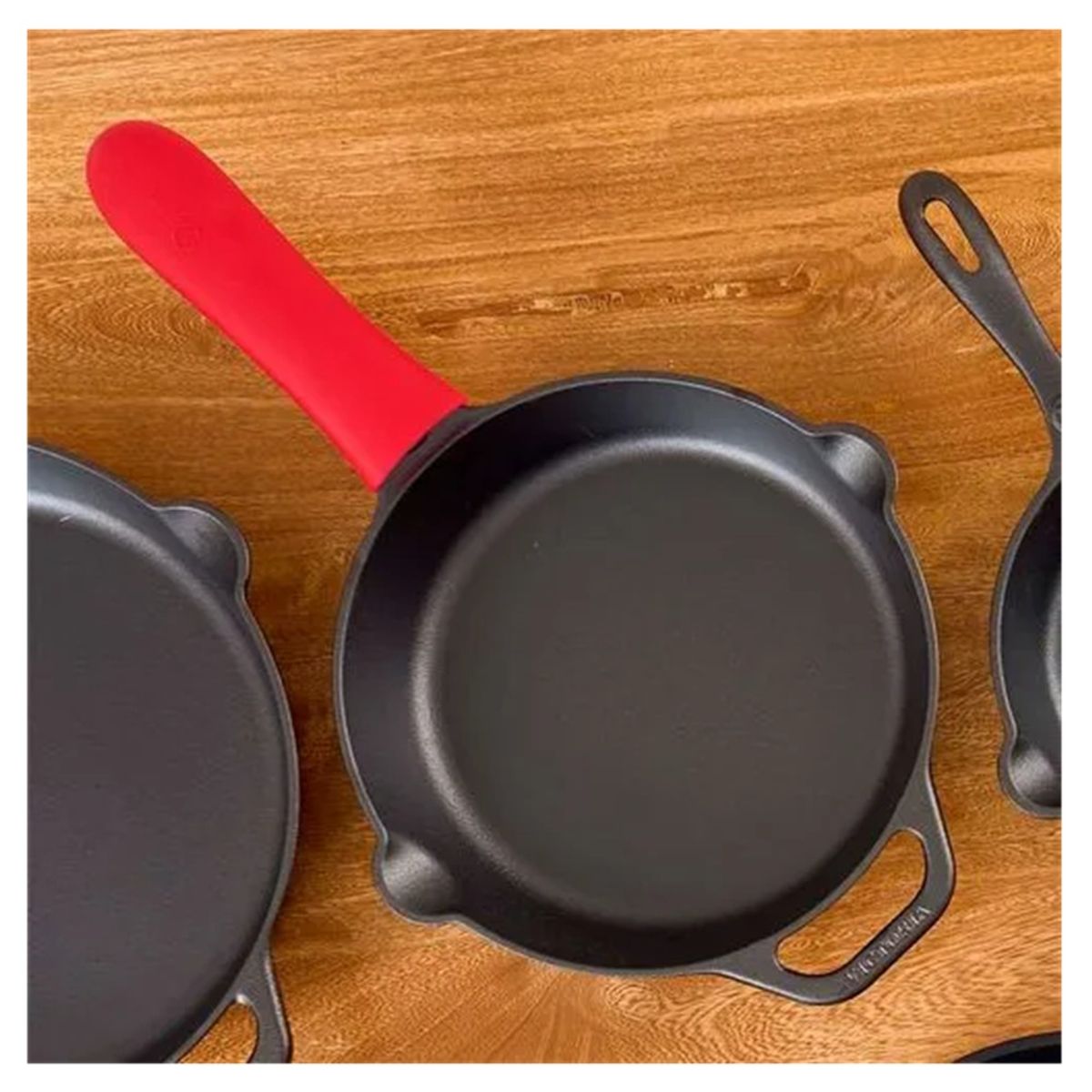 VICTORIA - MANGO DE SILICONA ROJO GRANDE VICTORIA