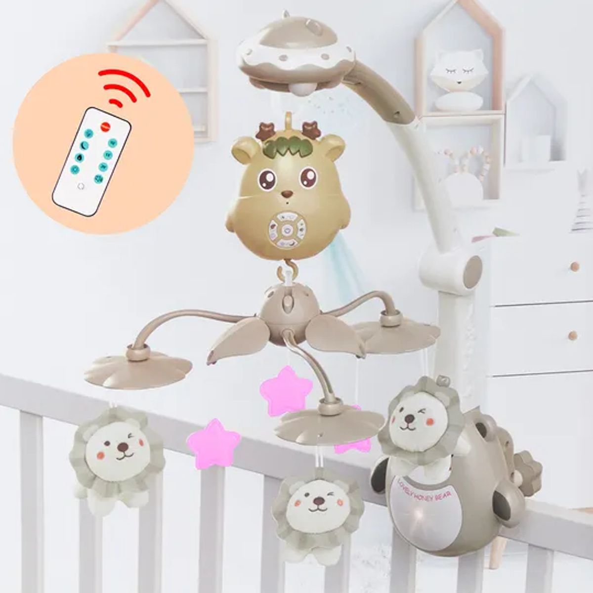 GENERICO - MOVIL ROSADO CON CONTROL REMOTO