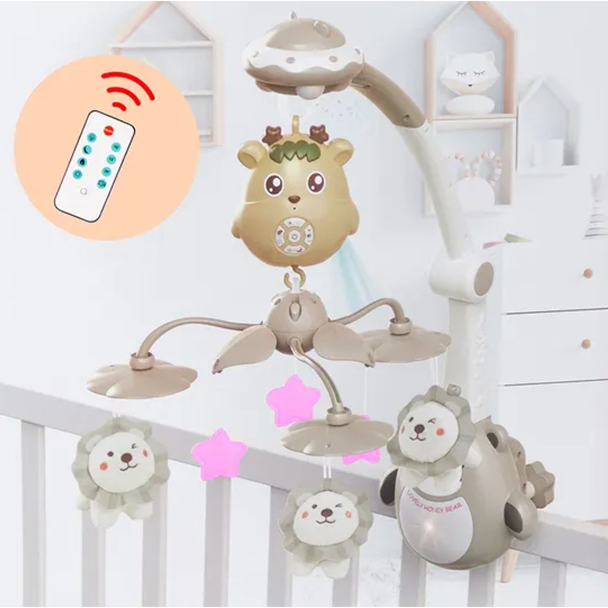 GENERICO - MOVIL ROSADO CON CONTROL REMOTO