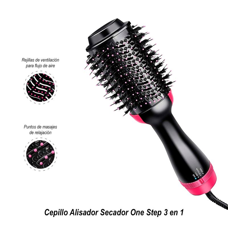GENERICO - Cepillo Alisador Secador One Step 3 en 1