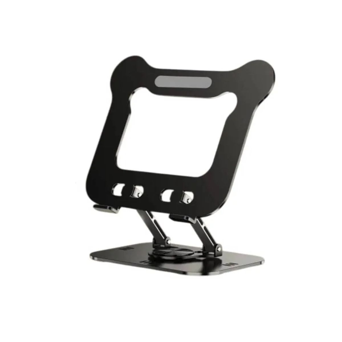 GENERICO - Soporte para Laptop Tablet Base Aluminio Giratorio Soporta 16 Color Negro