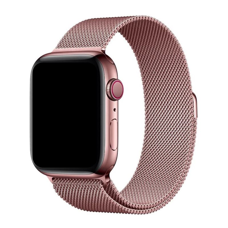 GENERICO - Correa para Apple Watch 42MM 44MM 45MM 49MM Imantada ROSAMETAL