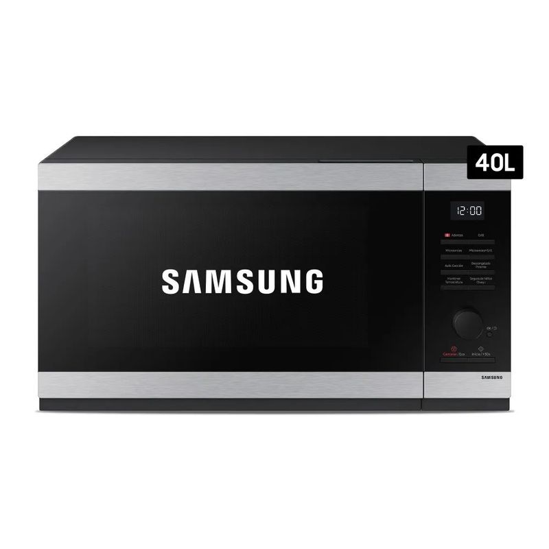 SAMSUNG - Horno Microondas 40 litros Acero Inox Black Samsung MG40DG5524ATPE