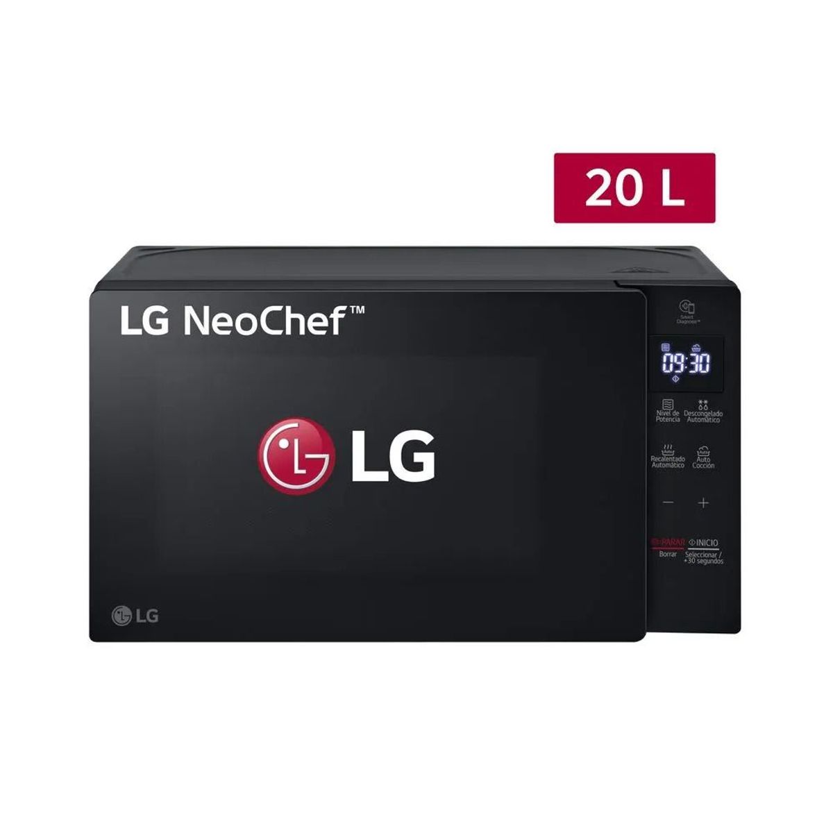 LG - Horno Microondas 20 litros con EasyClean Black LG MS2032GAS