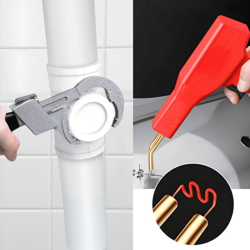 ROSH - Llave de Gasfitería + Soldador de Plástico Multifunción