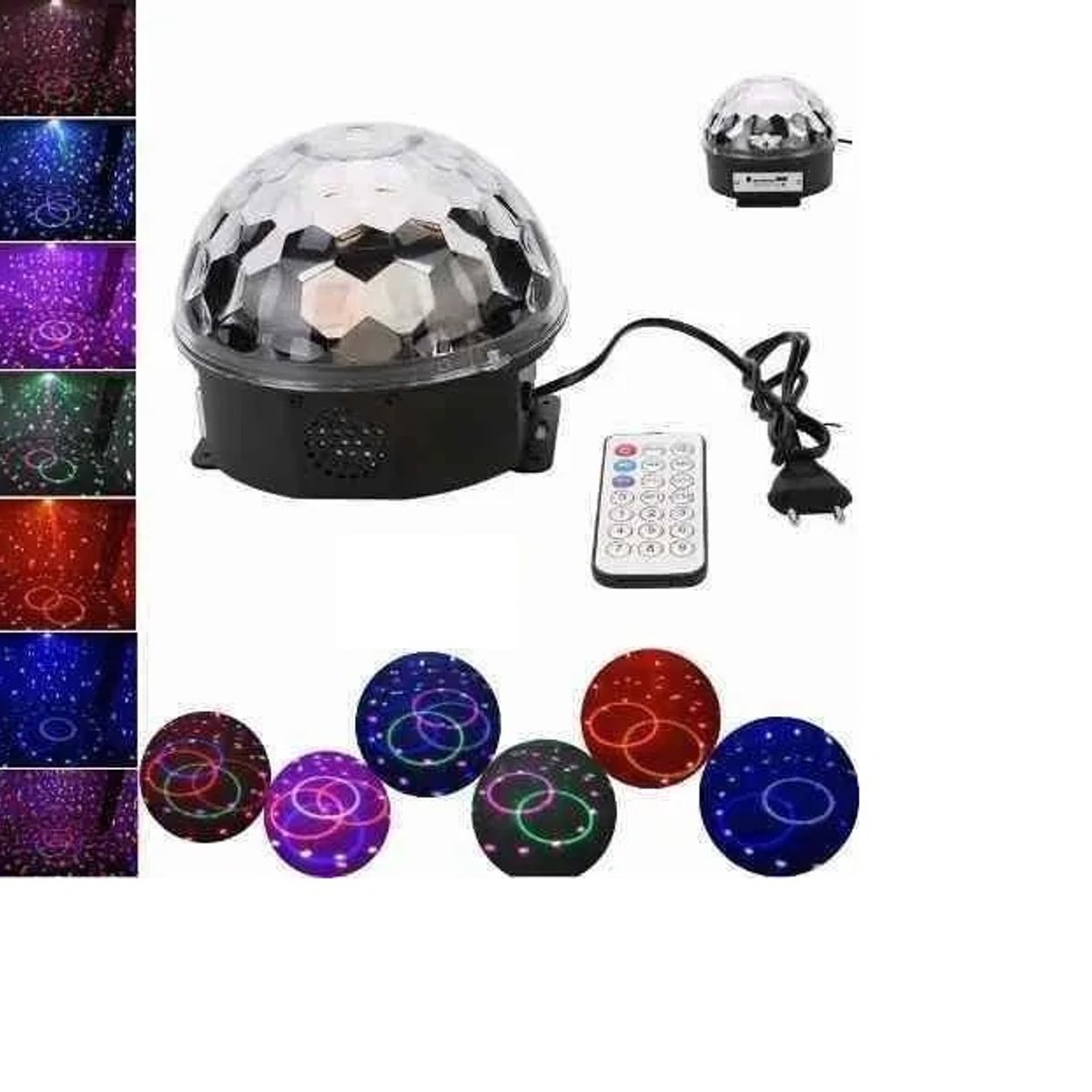 ITELSISTEM - Parlante Esfera Luces Sicodelicas Fiesta Bluetooh bola Itelsistem