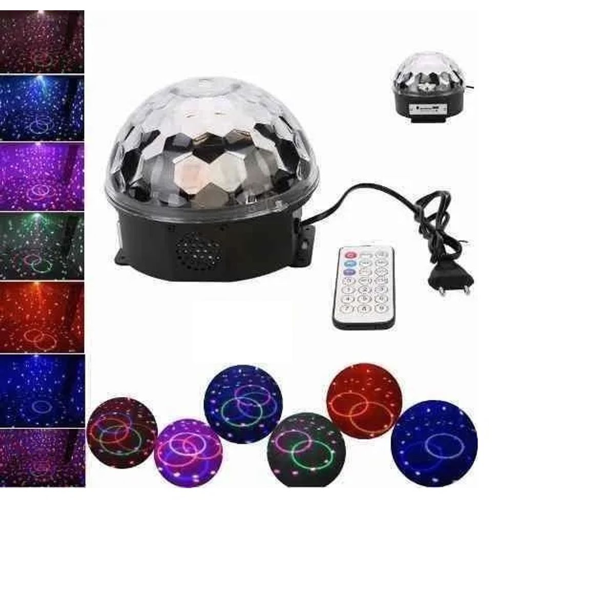 ITELSISTEM - Parlante Esfera Luces Sicodelicas Fiesta Bluetooh bola Itelsistem