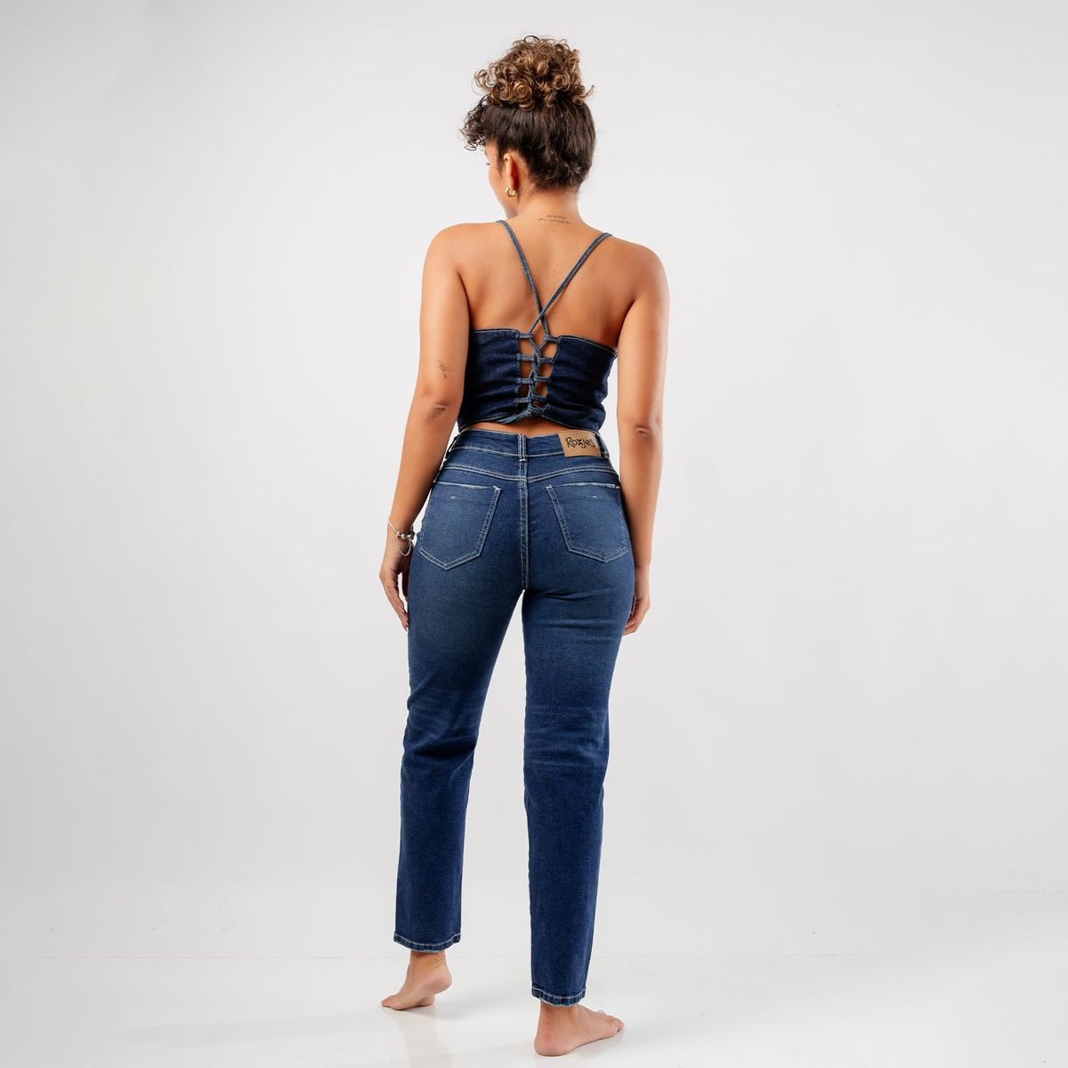 ROXJES JEANS - Jean Mom Noah Tiro Alto Mujer