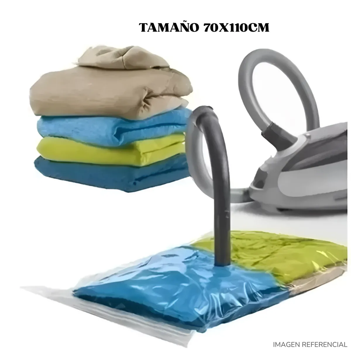 INSPIRA MARKET - Bolsas al vacío compresoras de ropa 70x110 cm Packx6