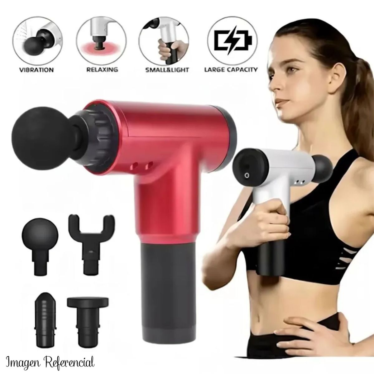 GENERICO - Masajeador BlueIdea Fascial Gun BLD-320