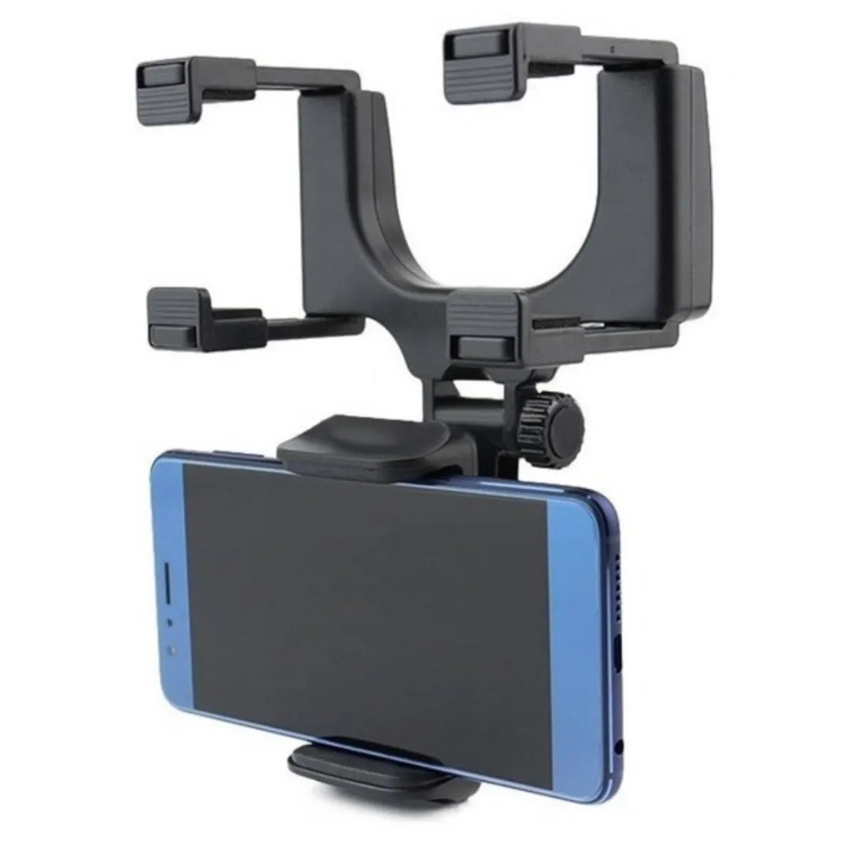 GENERICO - Soporte de celular para espejo retrovisor - Giro de 360°