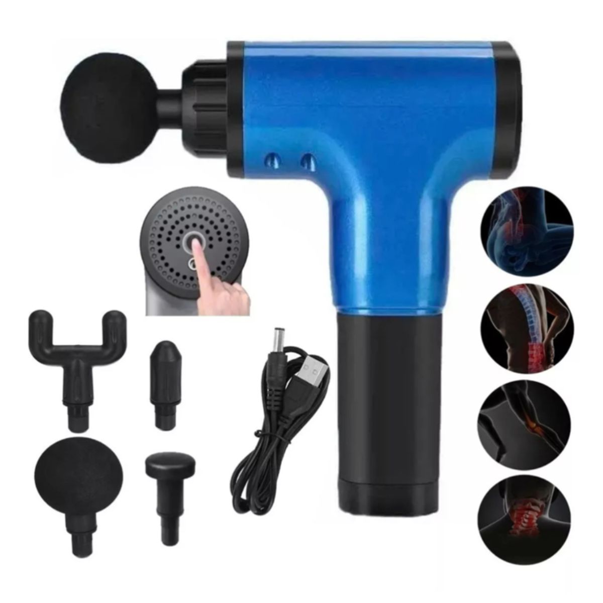 GENERICO - Masajeador BlueIdea Fascial Gun BLD-320