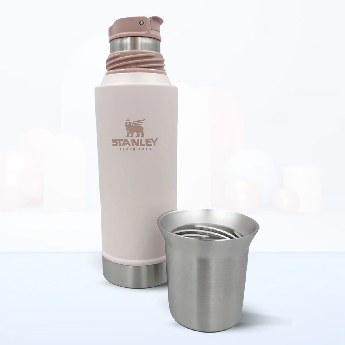 STANLEY - Termo de Acero Bebida Mate System Rosa Quartz Stanley 800 Ml