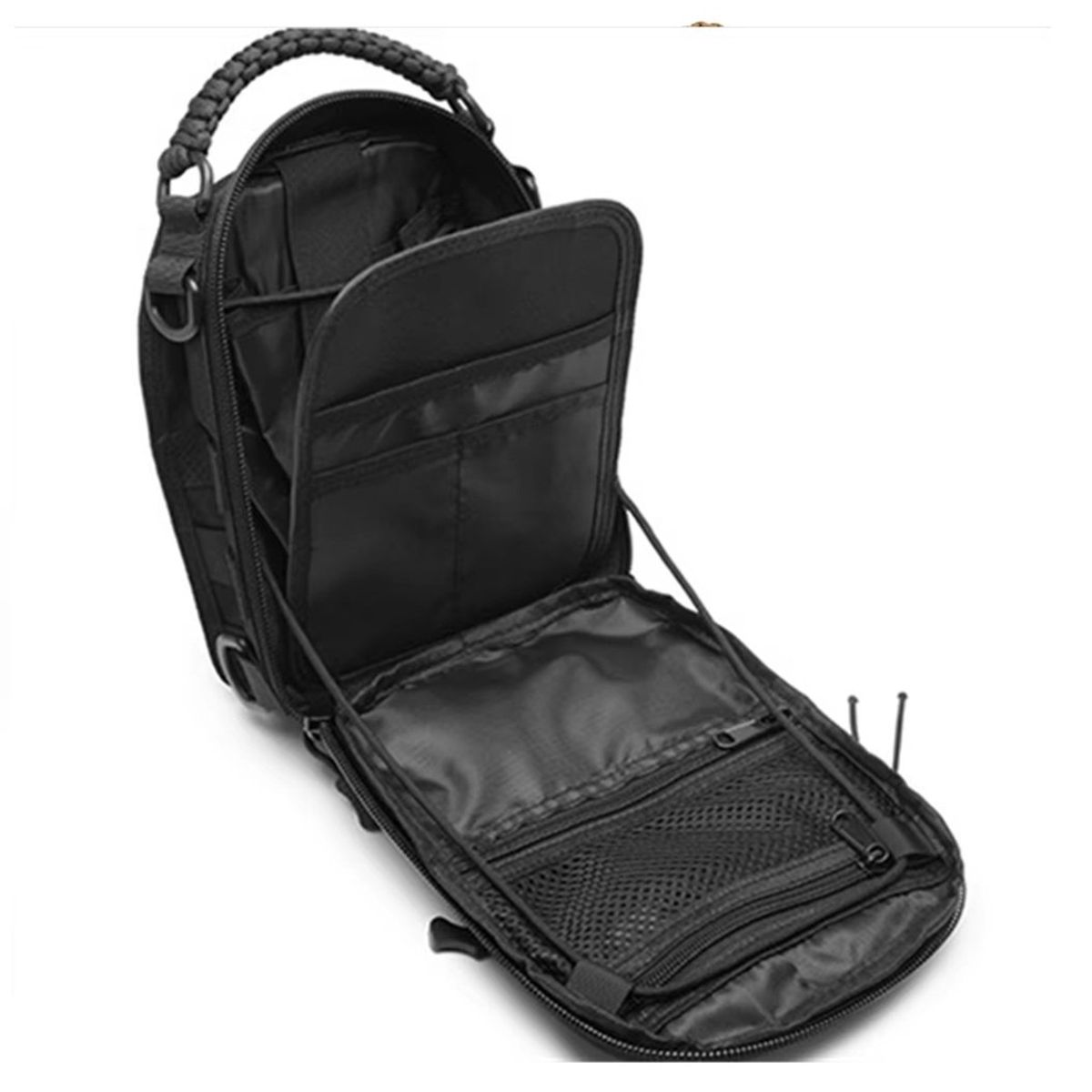 GENERICO - Morral Táctico de Alta Calidad Reforzado - Color Negro