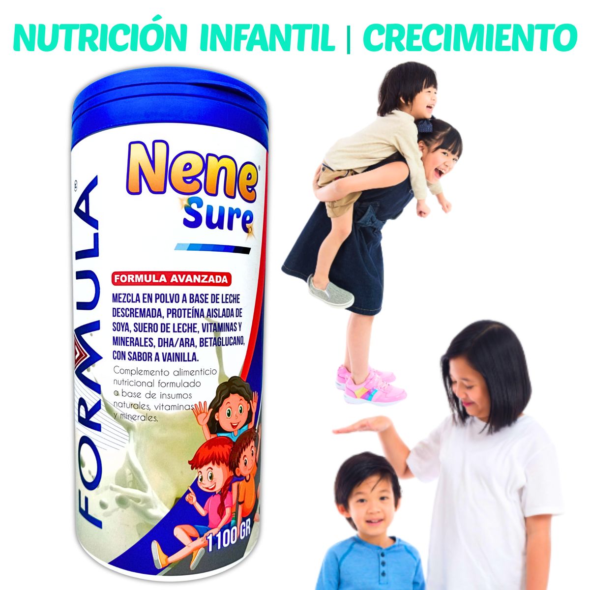 GENERICO - MULTIVITAMÍNICO NIÑOS SUPLEMENTO NUTRICIÓN INFANTIL 1.1 KG FORMULA V