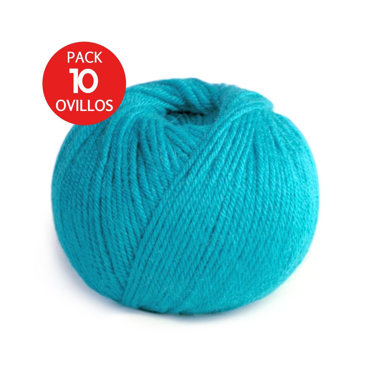 MICHELL - Lana 100% Baby Alpaca Indiecita DK  Pack x10 Ovillos  Azul Turquesa AZ8526