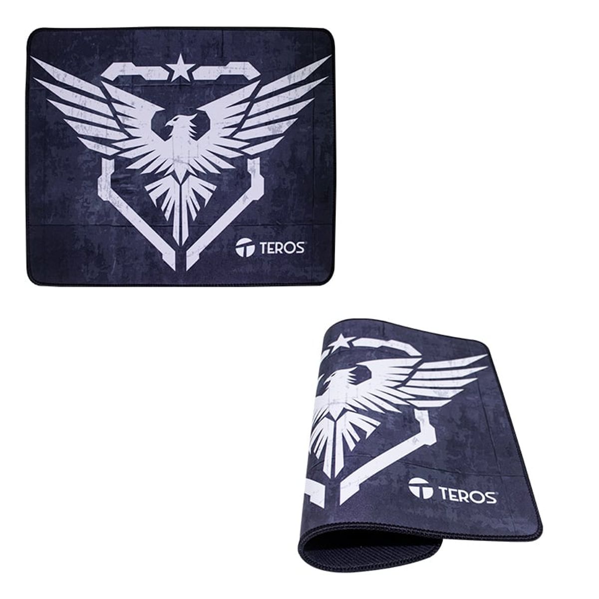 TEROS - Mouse Pad Tela Negro diseño Teros 3014S caja Gamer Pc Itelsistem